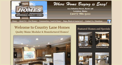 Desktop Screenshot of countrylanehomes.com